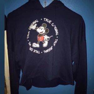 Mickey Mouse cropped hoodie